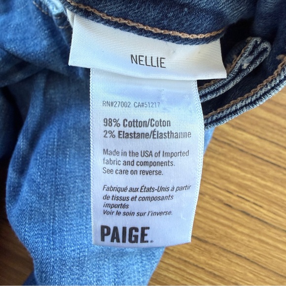 PAIGE “Nellie” Wide-Leg Jeans Size 24 - Picture 5 of 6